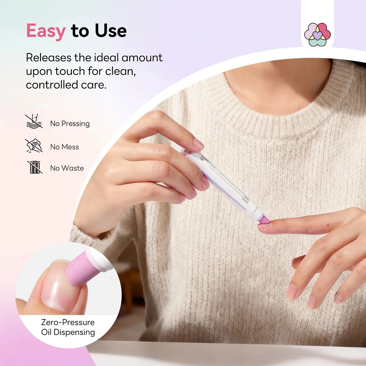 SAVILAND Professional Cuticle Remover Pen Set: Includes 2 Ceramic Cuticle Pushers and 4.5ml Cuticle Oil for Nail Growth and Moisturization of Dry Cuticles, Hangnails, and Damaged Nails