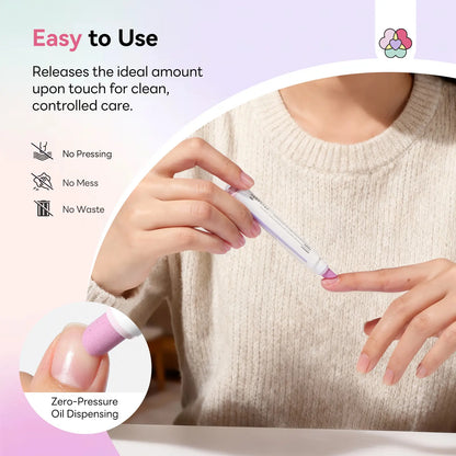 SAVILAND Professional Cuticle Remover Pen Set: Includes 2 Ceramic Cuticle Pushers and 4.5ml Cuticle Oil for Nail Growth and Moisturization of Dry Cuticles, Hangnails, and Damaged Nails